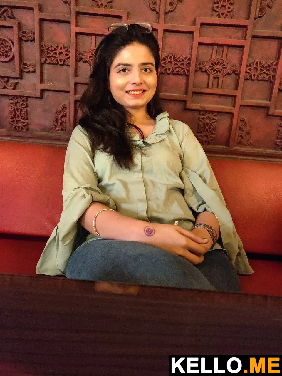 Photo 4 in Newly Married Cute Wife Boobs Showing To Husband Pics