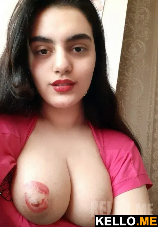 Photo 12 in Beautiful Indian Girlfriend Kissing Her Own Big Boobs